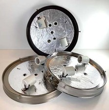10 Inch Flush Mount Pan Fixture Fitter / Shade Holder / Base picture