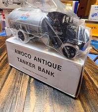 Vintage Amoco Antique Tanker Bank Die-Cast Metal 1926 Mack Tanker Ertl 9447 Oil  picture