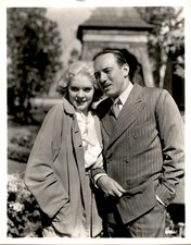 LMPE45 Original Photo 1930s ACTRESS ALICE FAYE UNITED PRESS DIRECTOR WEBB MILLER picture