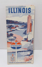 Vintage 1963 Standard Oil Company Illinois Road Map picture
