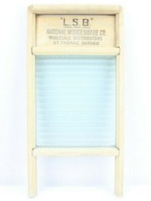 VTG L.S.B. National Woodenware Co. St Thomas Ontario Glass & Wood Washboard picture