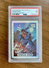 1994 Marvel Masterpieces Spider-Man Silver Holo Foil PSA 7 - New Holder picture