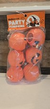Vintage 1980s Empire Jack-O-Lantern Pumpkin Pails 6 Original Package Halloween picture