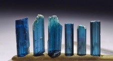 Natural Dark Ink Blue Tourmaline Crystal, High Quality Mineral Specimen, AFG. picture