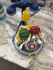 M&M's Animated Phone Collectible M & M Phone Vintage RARE, BLUE Phone untested  picture