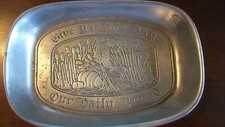 Give Us This Day Our Daily Bread Pewter Bread Serving Dish from CC Cantrell picture