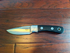 Bark River Essential II - Drop Point CPM-154 Black Micarta w/ Orange Liners picture