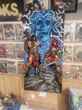 Conan The Barbarian & Red Sonja Original Painting. 48 Inched By 24 Inches. Mint picture