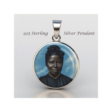 Saint Josephine Bakhita 925 Sterling Silver Christian Medal picture
