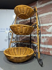 Princess House Casual Home 3 tier Basket Caddy Pavillion 2146 new with box picture