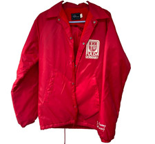 Vintage Fulda Germany Jacket Wind Breaker US Army Red Artex Campus Casual Small picture