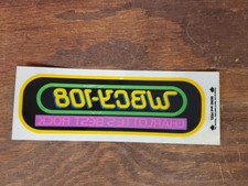 Vintage Charlotte NC WBCY 108 BEST ROCK RADIO STATION WINDOW STICKER picture