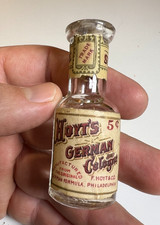 Antique Hoyt’s German Cologne 5¢ Victorian Perfume Bottle Labeled 1890s picture