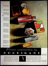 French Line Paris To London Houbigant Purse Case Vanity 1934 Ad NY picture