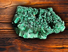 Raw Velvet Malachite Specimen 15.8 oz 447g Fibrous Green Crystal Madagascar picture