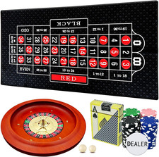 11 Inch Solid Roulette Wheel Set for Adults, with 47.2 X 22.8 Inch Double Sided picture