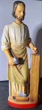 *** VINTAGE NUNS CONVENT SAINT JOSEPH THE CARPENTER STATUE 11.75