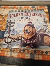 Golden Retriever  Calender 2027 8x8 picture