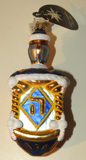 Christopher Radko King David's Dreidel Glass Hanukkah Ornament Christmas 4” picture