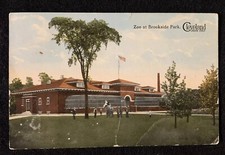 c1915 Cleveland Ohio Brookside Park Zoo Postcard DVB  picture
