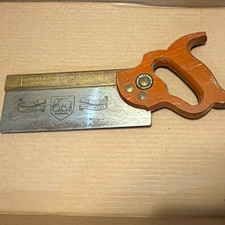 W. Tyzack Sons & Turner Ltd. No. 120 Nonpareil Silver Steel Brass Back Saw picture