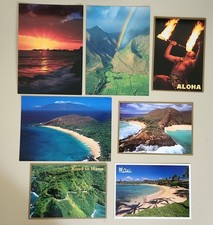 Vintage Maui, Hawaii Beautiful Postcards, Lot of 7, Unused picture