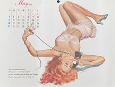 Ernest Chiriacka May 1952 Esquire Pin Up Calendar Original Vintage 8x11 picture