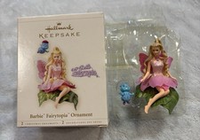 Hallmark Keepsake 2006 Barbie Fairytopia Ornament Set Elina & Bibble RARE picture