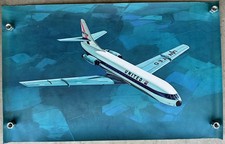Rare Vintage 1960s United Airlines La Belle Caravelle Poster Jet Mainliner picture
