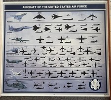 RAYTHEON Aircraft  OF THE UNITED STATES AIR FORCE  POSTER 1995 New In Tube picture