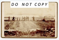 Very Rare Vintage 1881 Albumen Photo First Garden in Sitka with Rev A. E. Austin picture