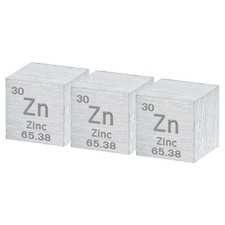 3Pcs Zinc Cube Cube, 0.39