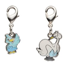 Pokemon Ducklett Swanna Metal Charm Set Japan NEW picture