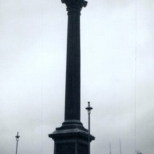 c1960s London UK Nelson's Column Trafalgar Square Snapshot Photo Landmark Statue picture