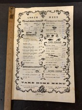 Vtg Restaurant Menu Ge Ge's Hi Brow Whittier Los Angeles Southern California CA picture