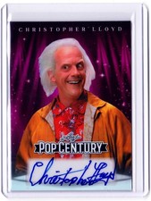 Christopher Lloyd 2026 Leaf Metal Pop Century Auto Card # /6 Back to the Future picture