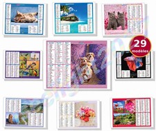 La Poste Calendar 2027 Almanac Animals Landscape Flowers Dogs Cats 29 Models picture