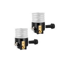 2pack E26 Lamp Socket Replacement with on Off Switch Table Floor Lamp Repair Kit picture
