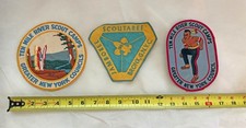3 Large Vintage Boy Scout Patches circa 1968 Bronx Jamboree , Ten Mile River NY picture