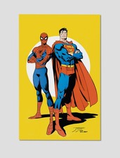 Spider-Man Superman Classic Icons Premium Giclee Print Poster 11x17 DC  Wal Art picture