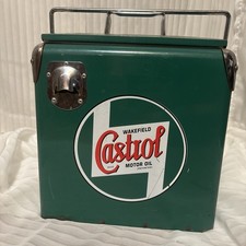 Vintage Wakefield Castrol Motor Oil Ice Cooler picture