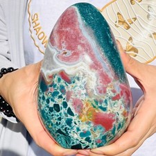 2.75 lb Natural Colourful Ocean Jasper Crystal Polished Display Specimen Healing picture