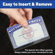 1x Social Security Card Protector Sleeve/New Medicare Card Protector Sleeve picture