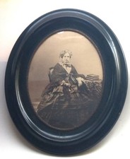 LEGROS ALBUMIN PAPER Photograph in Wooden Frame picture