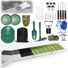 29 Pcs Complete Gold Panning Kit with 50-Inch Folding Sluice Box picture