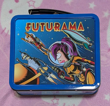 Vintage 2000 NEW Futurama Collectible Lunchbox + Post Card Dark Horse Comics Toy picture