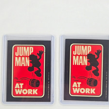 1982 Donkey Kong  Jump Man At Work Stickers Lot of 2 picture