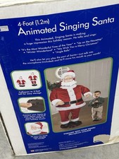 New Gemmy Dancing Santa 4 Foot picture