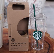Starbucks Minimalist Style Series Transparent Plastic Straw Cups Large Capacity picture