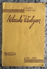 Vintage 1948 Nebraska Wesleyan Alumni Directory For 1890 - 1948 Bulletin 171 Pg picture